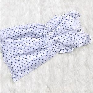 Old Navy White Blue Floral Summer Dress